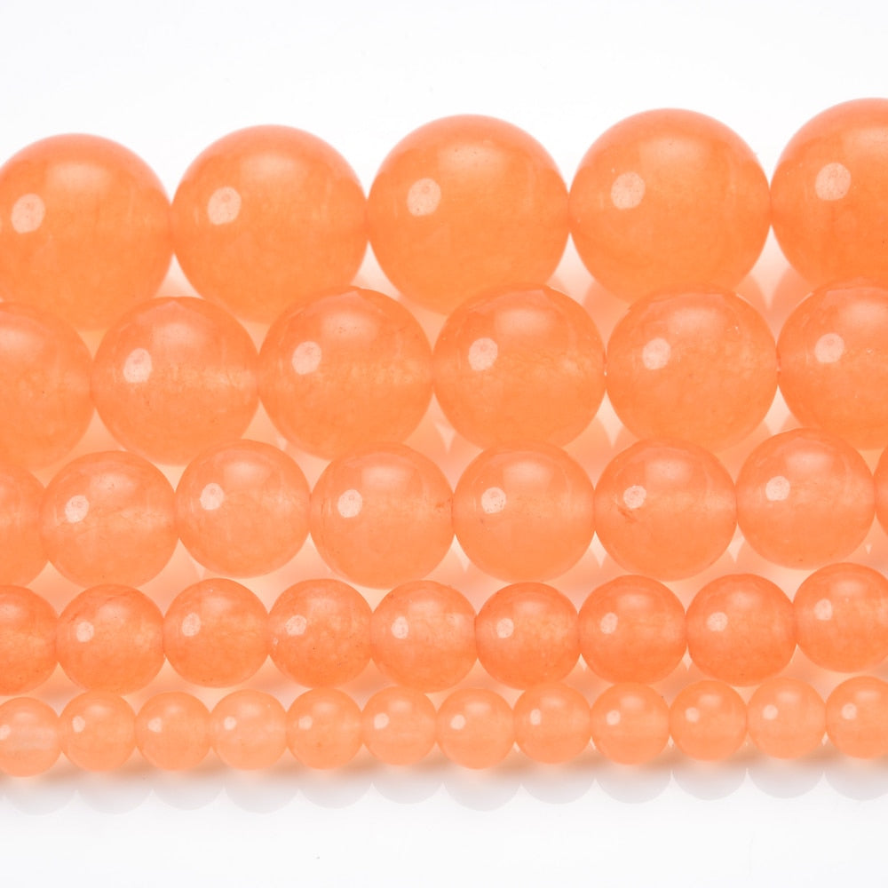 Stone Multicolor Chalcedony Jades Spacer Beads