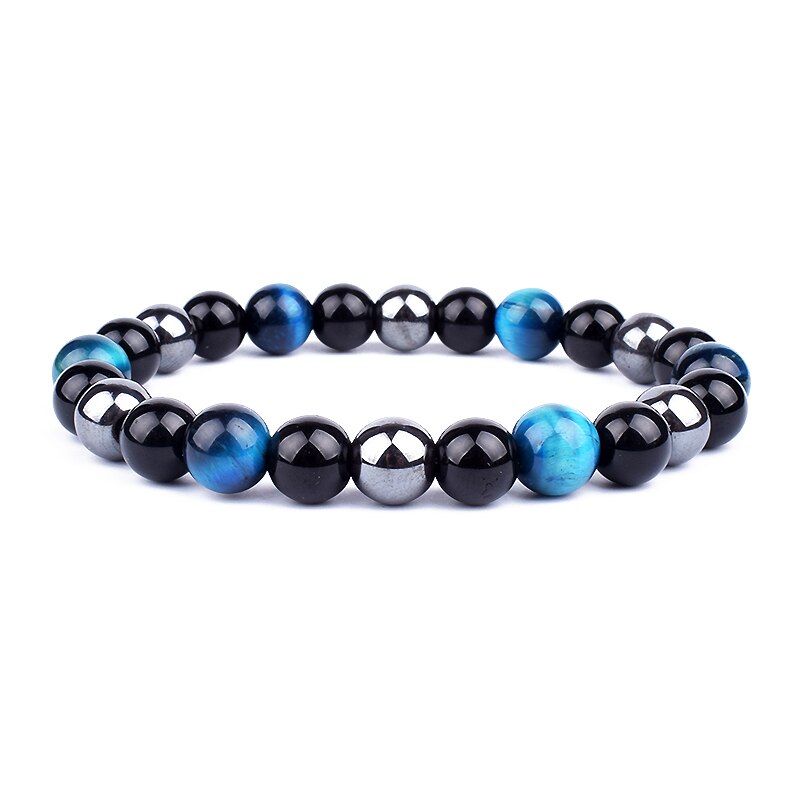 Tiger Eye Obsidian Hematite Beads Bracelets Magnetic