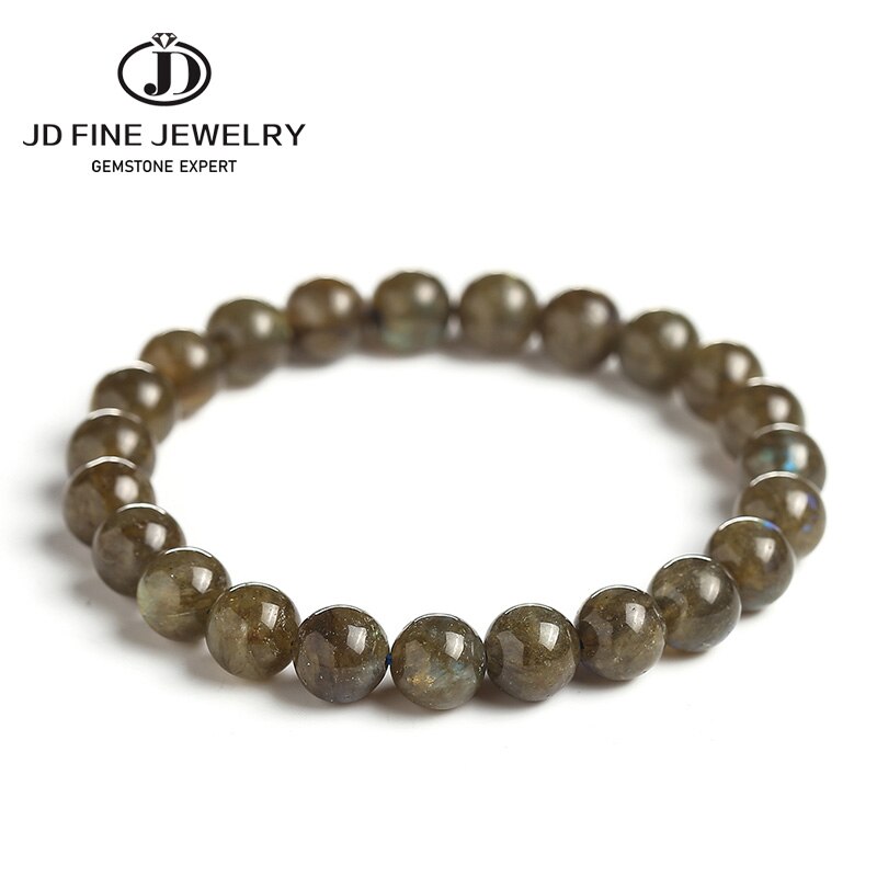 JD Fashion Natural Stone Shiny Labradorite Beads