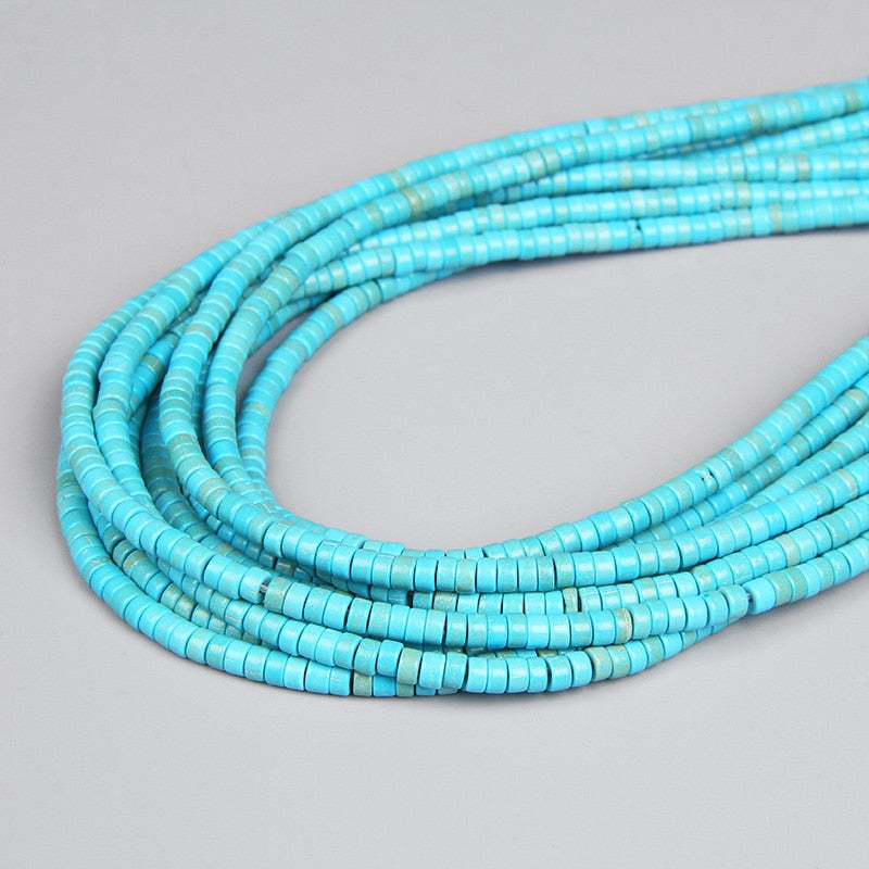 Natural Flat Disc Round Stone Crystal Jades Spacer Beads