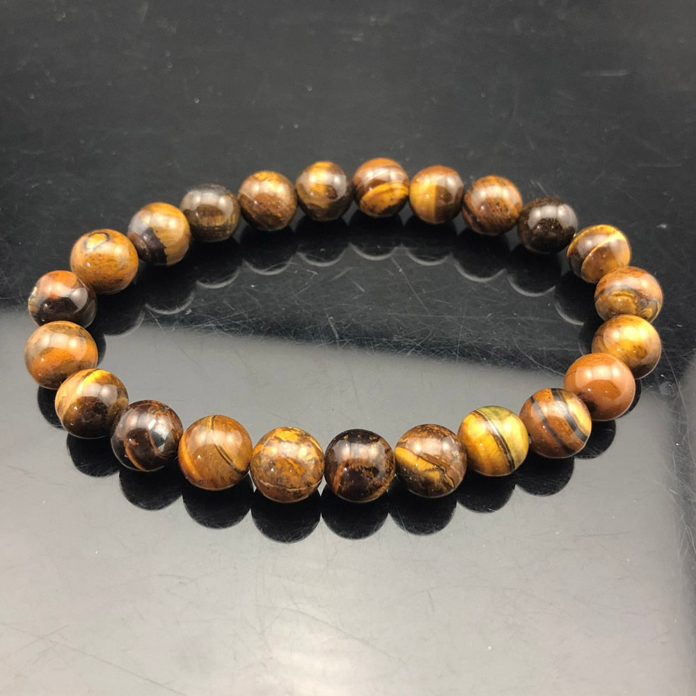Chakra Quartz Crystal Agate Bracelet Men Natural Stone