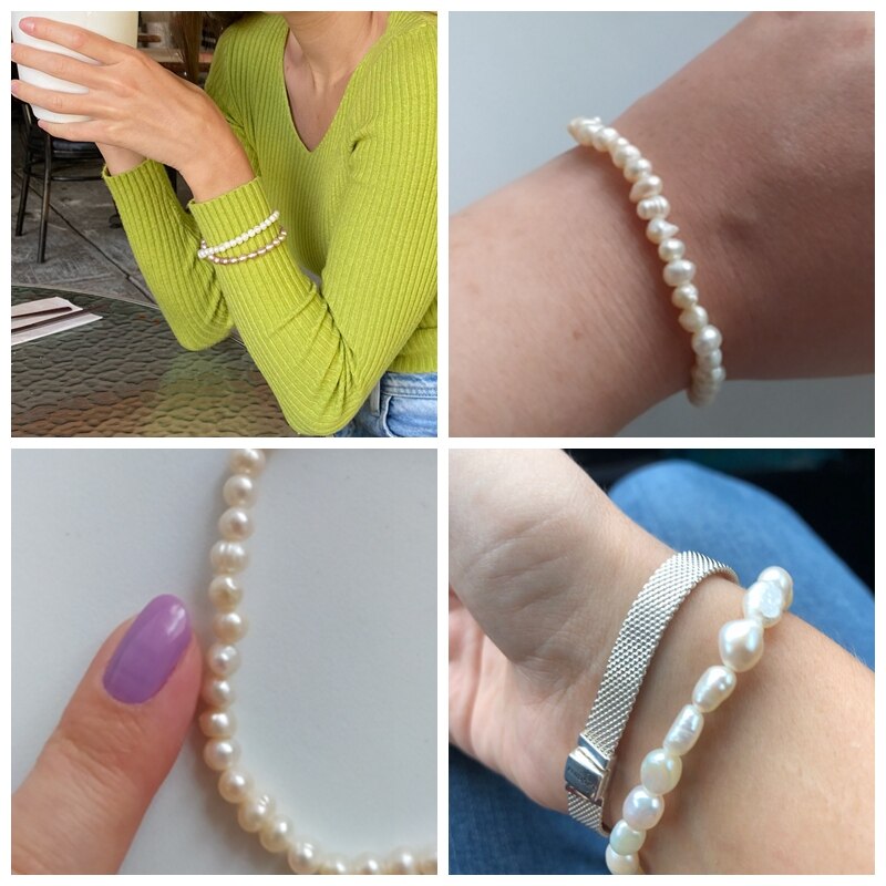 Freshwater Pearl Bracelets Elegant Baroque Pearls
