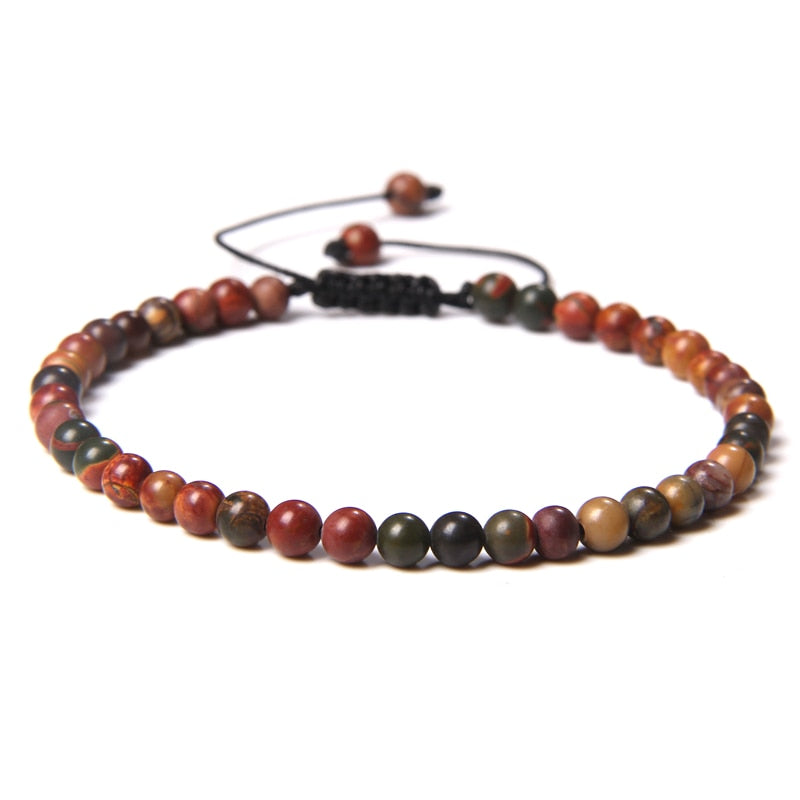 Vintage Natural Stone Bracelet Men Chakras Beads