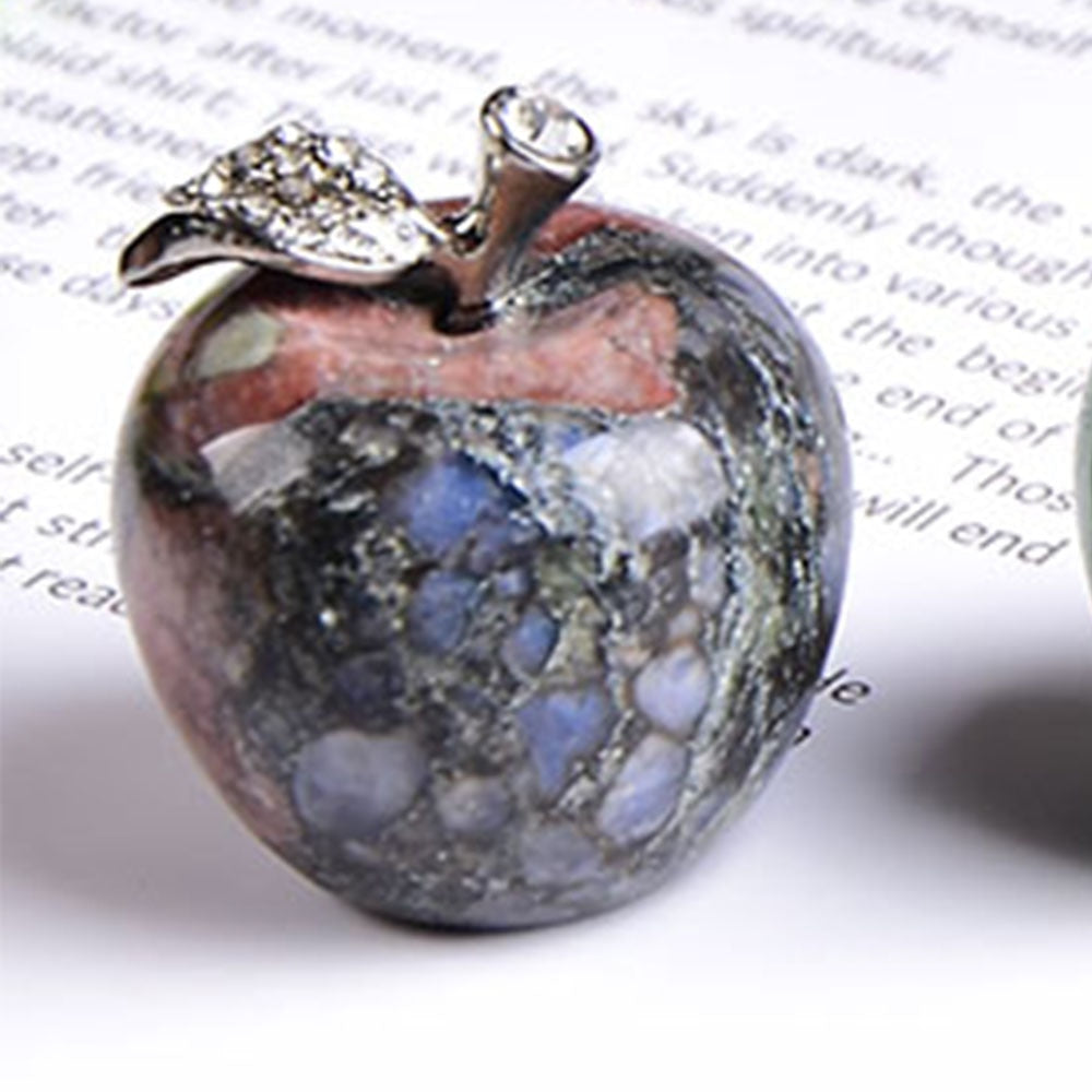 Natural crystal Colorful quartz stone opal apple