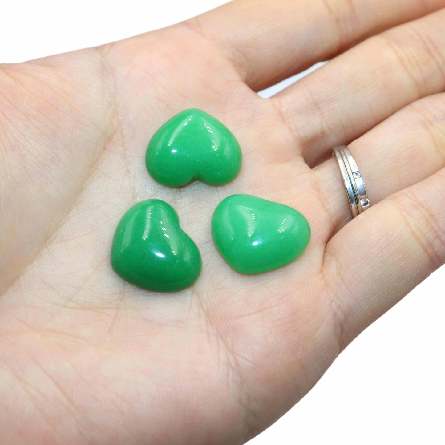 Agates Quartz Pink Jades Tiger Eye Heart Shape Stone