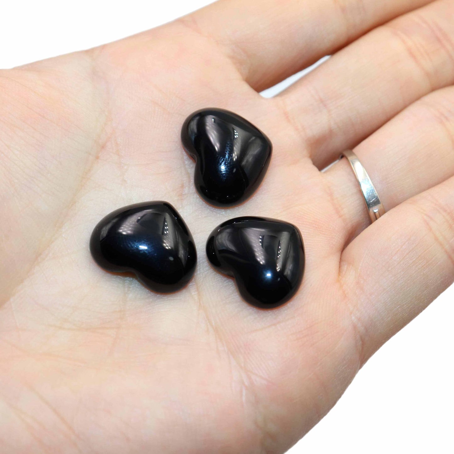 Agates Quartz Pink Jades Tiger Eye Heart Shape Stone
