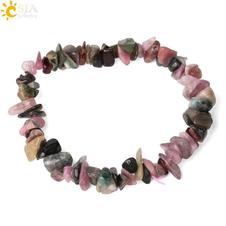 Irregular Chips Natural Stone Bracelet Asymmetry