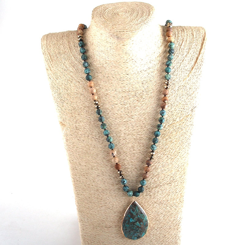 Boho Jewelry Natural Stones With Semi Precious