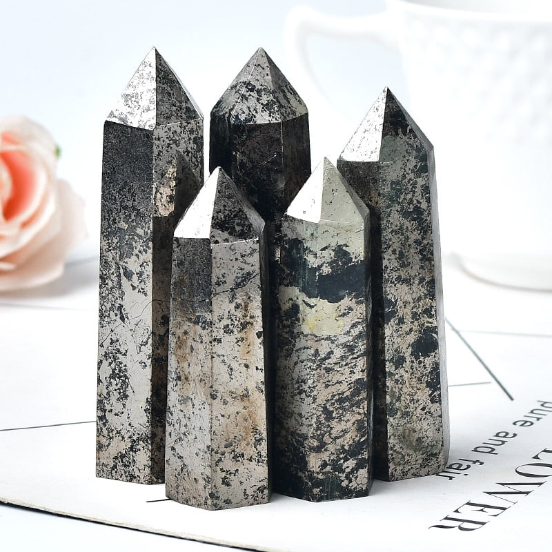 Natural Hematite Crystal Point Healing Stone