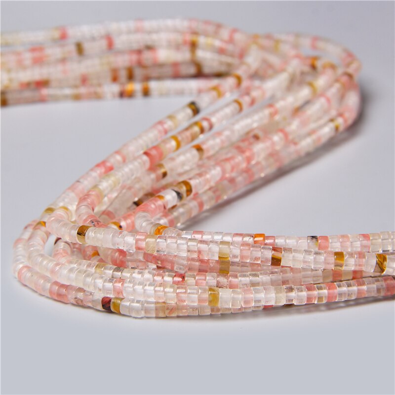 Natural Rondelle Stone Beads Flat Round Jaspers