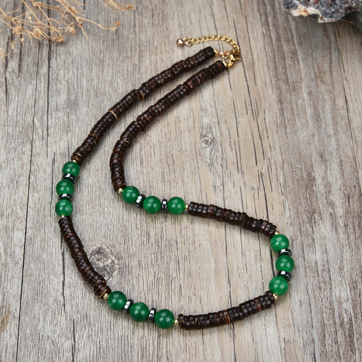 fashion natural stone bead necklace pure