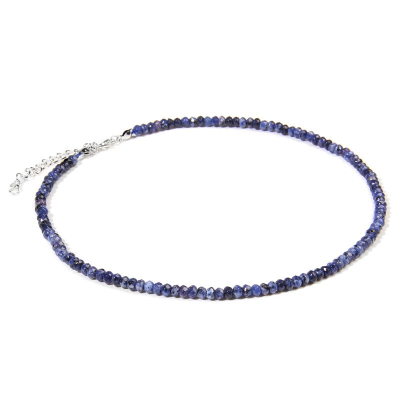 Natural Stone Wheel Beads Necklace Fashion Choker