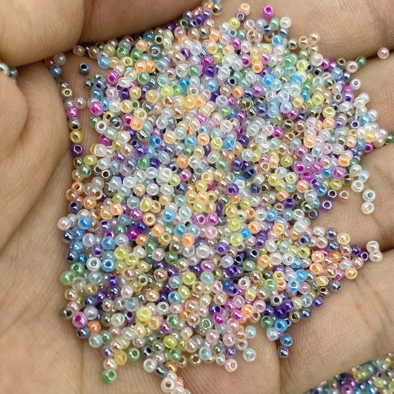 Charm Imitation Jade Czech Glass Seed Beads