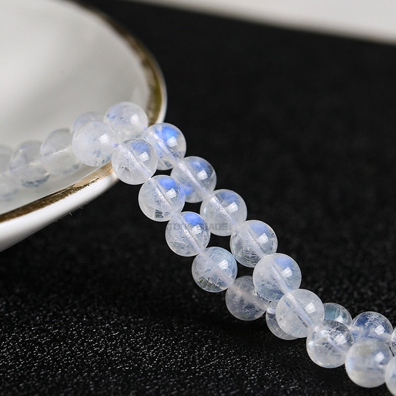Natural Blue Moonstone Beads