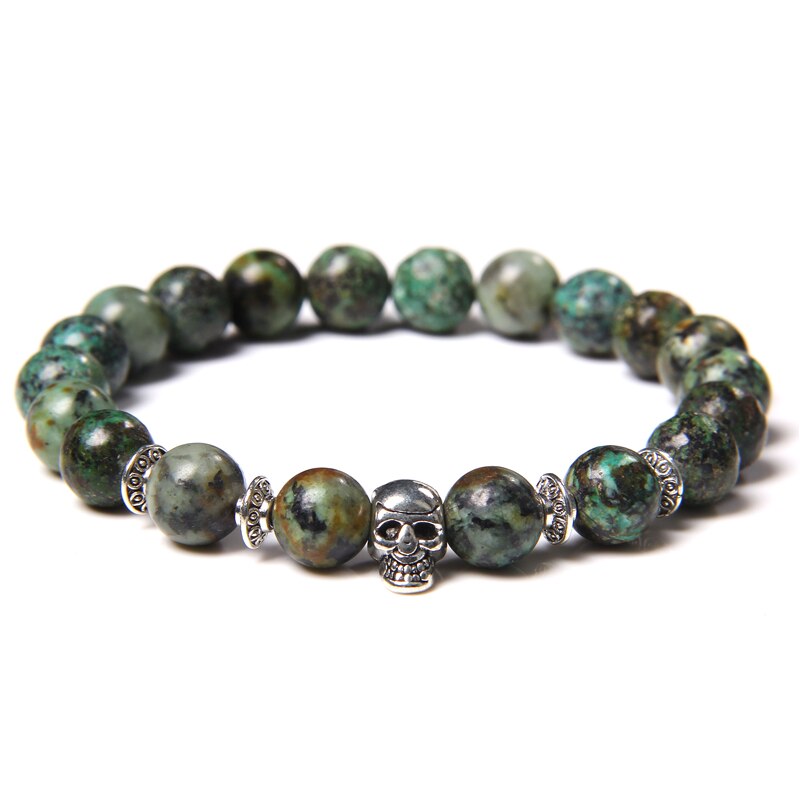 Natural Black Labradorite Stone Beads Bracelet