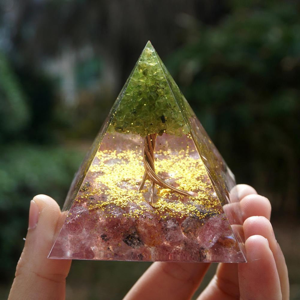 Orgonite Pyramid Crystals Natural Stone Orgone