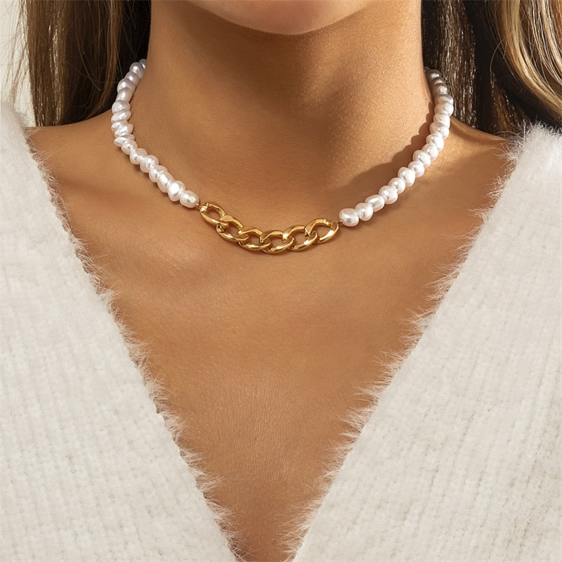 Bohemian Shell Necklace For Women Elegant Pearl