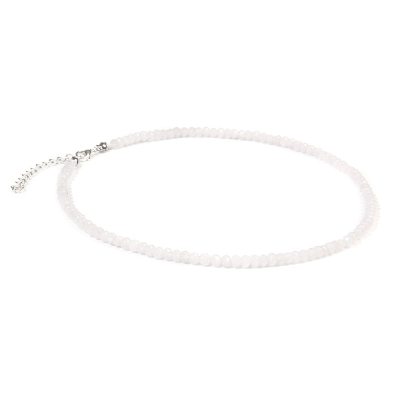 Simple Faceted Gem stone Necklaces For Women Jades