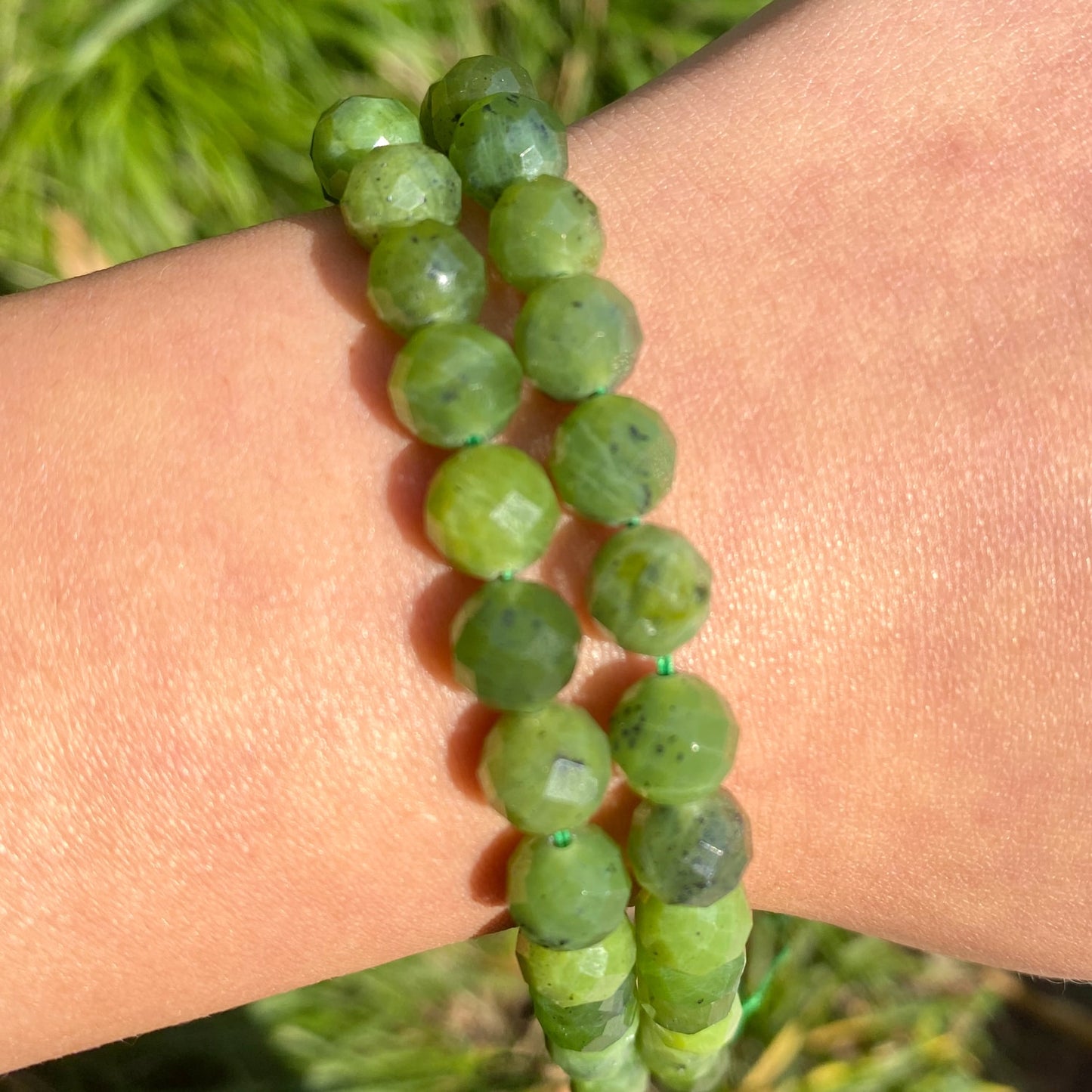 Natural Faceted Gem Canadian Jades Beads Round