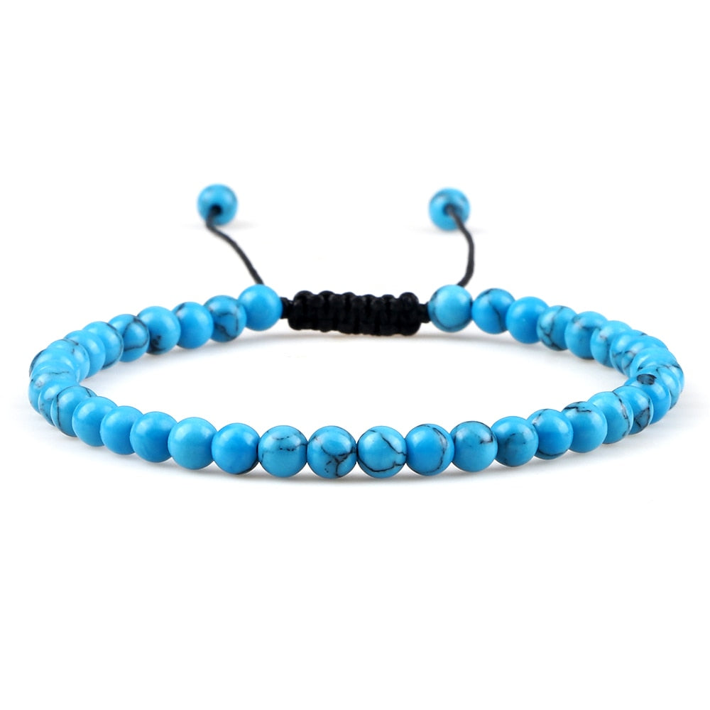 Chakra Beads Bracelet Mini Natural Stone Lava