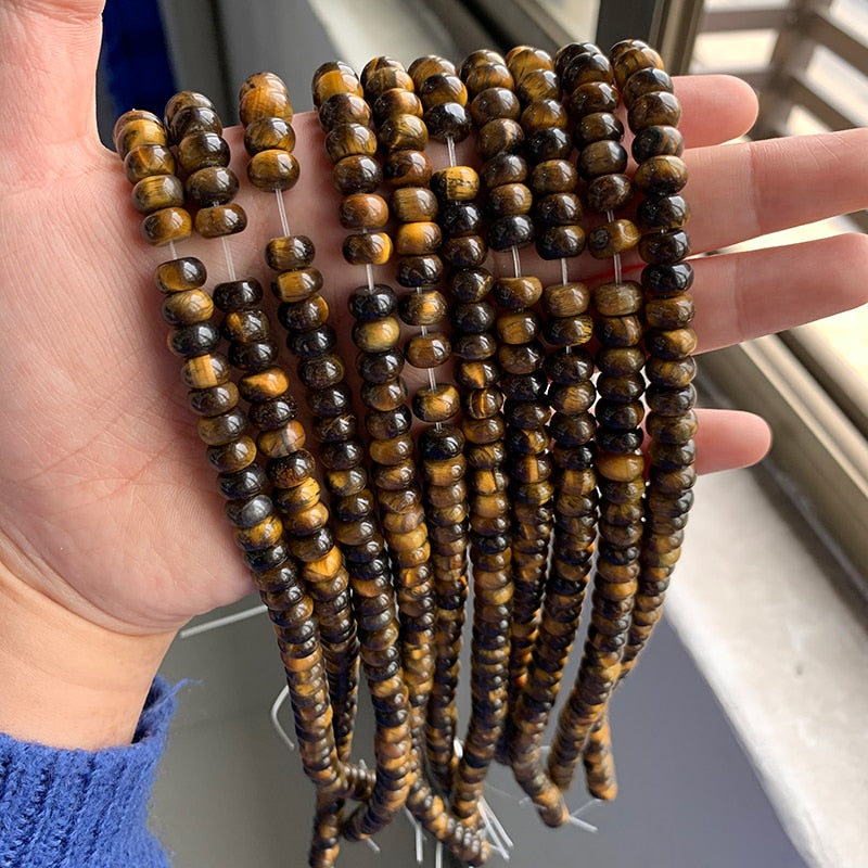 Abacus Beads Rondelle Shape Lapis Jaspers Jades Amazonite