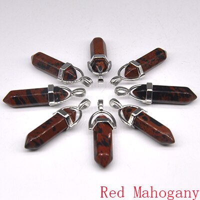 Natural Stone Hexagonal Quartz Pendulum Column Crystal