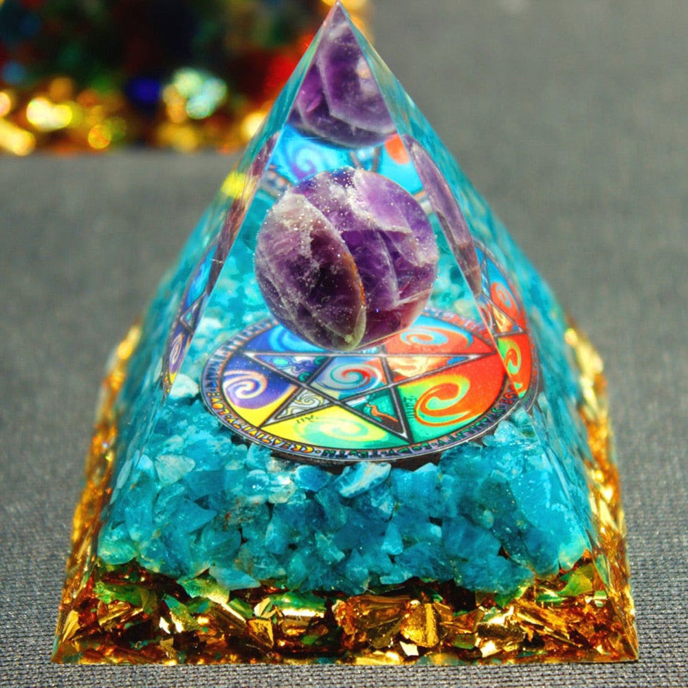 Orgonite Pyramid Crystals Natural Stone Orgone