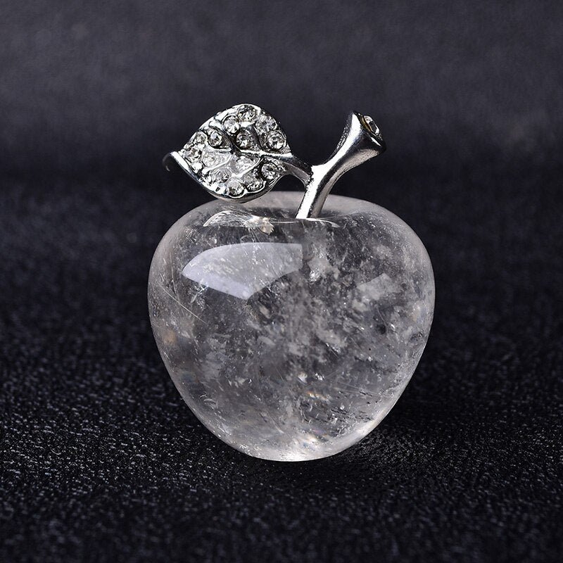 Natural crystal Colorful quartz stone opal apple