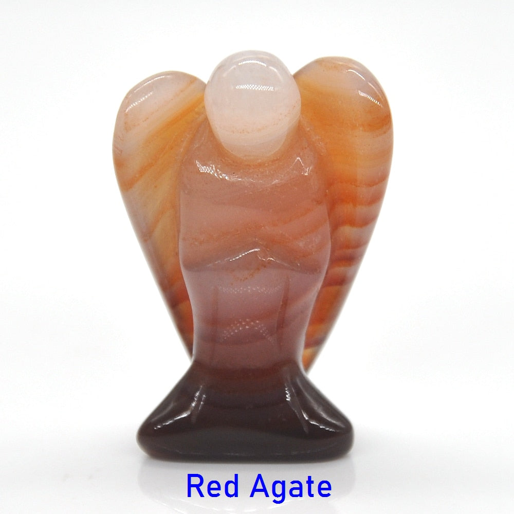 Guardian Angel Figurine Natural Healing Crystal Gem