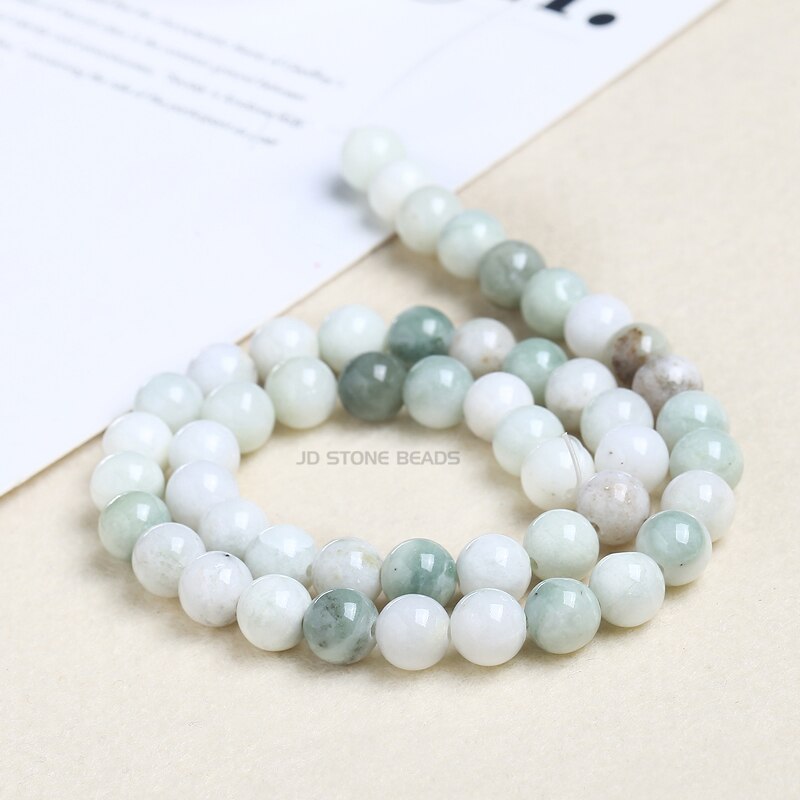 Natural Maotian Jade Stone Round Beads
