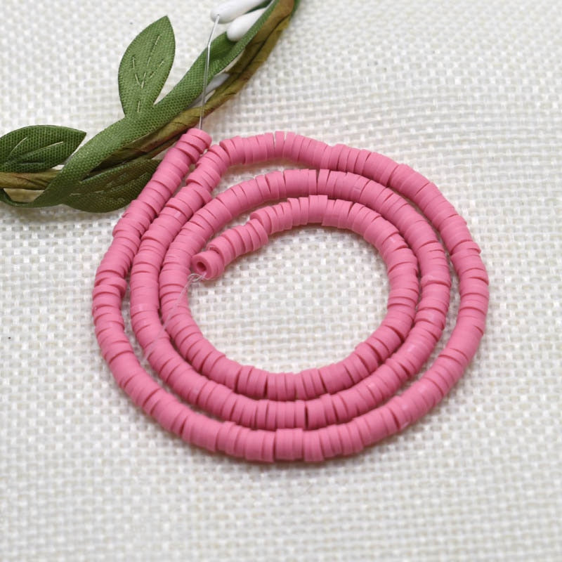Flat Round Handmade Round Polymer Clay Chip