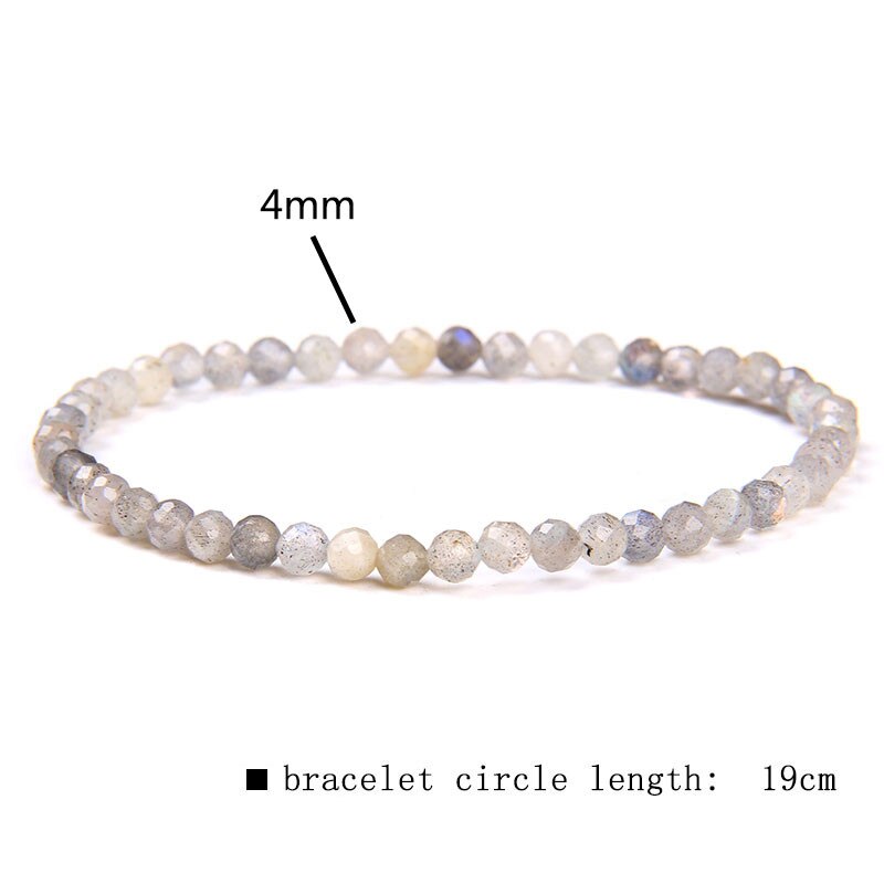 Minimalist Healing Tiny crystal stone Beads Bracelets
