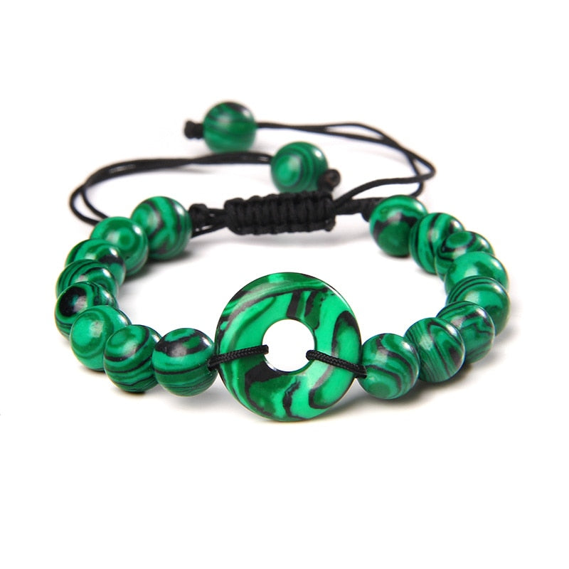 Lucky Jad Bracelets Men Natural Moss Bracelet
