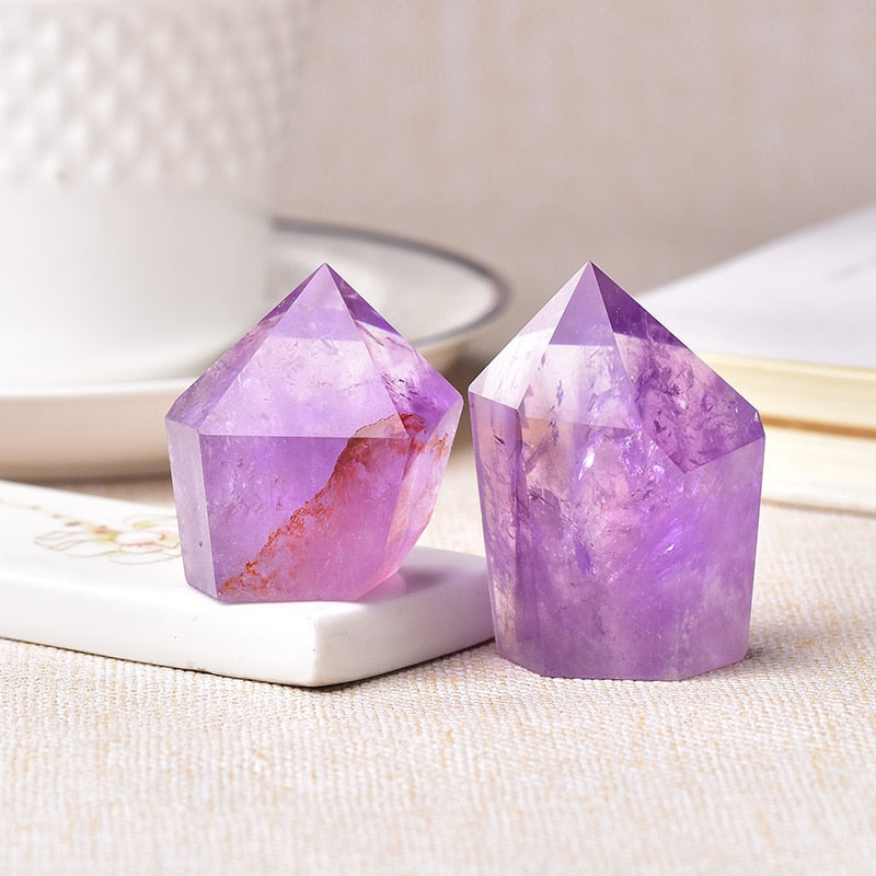 Natural Amethyst Point Wand Quartz Crystal