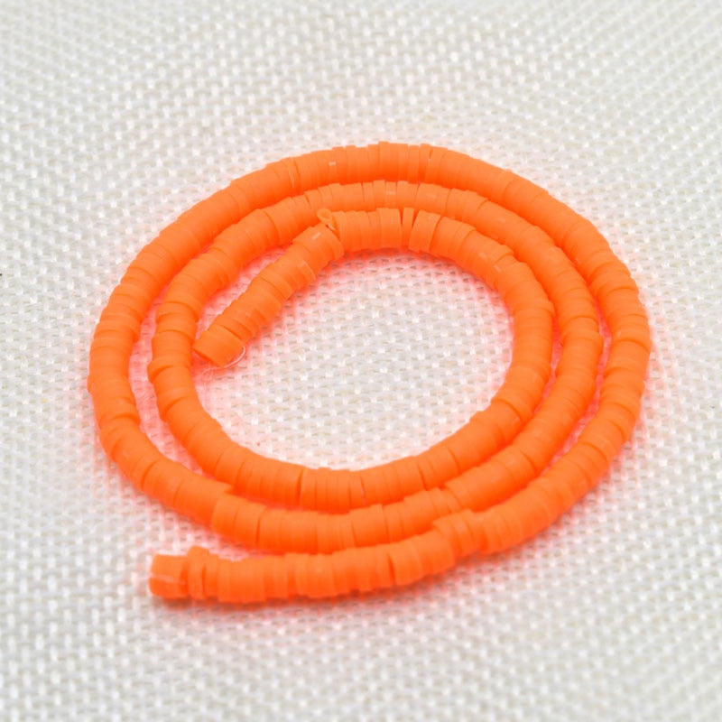 Flat Round Handmade Round Polymer Clay Chip