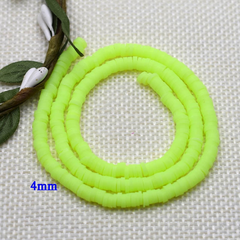 Flat Round Handmade Round Polymer Clay Chip