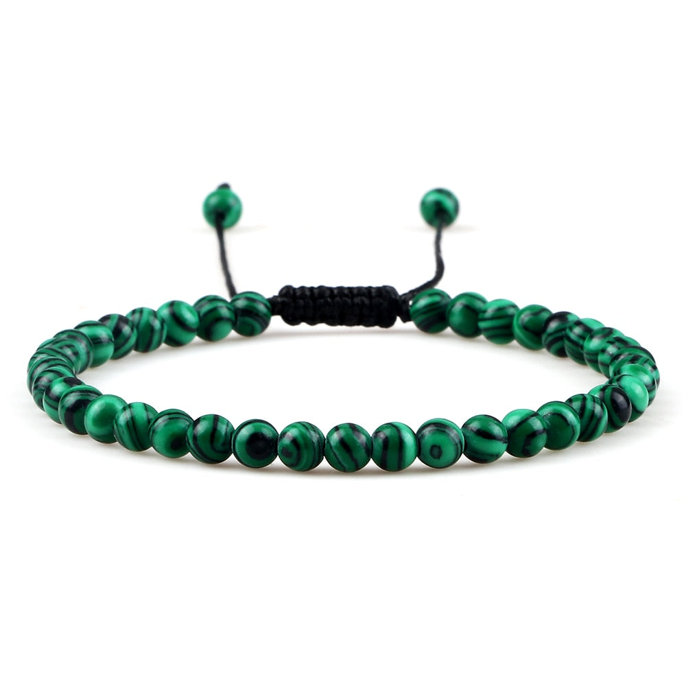 Chakra Beads Bracelet Mini Natural Stone Lava
