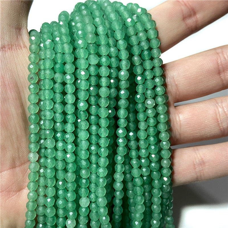 Natural Stone Beads Blue Quartzs Crystal Turquois