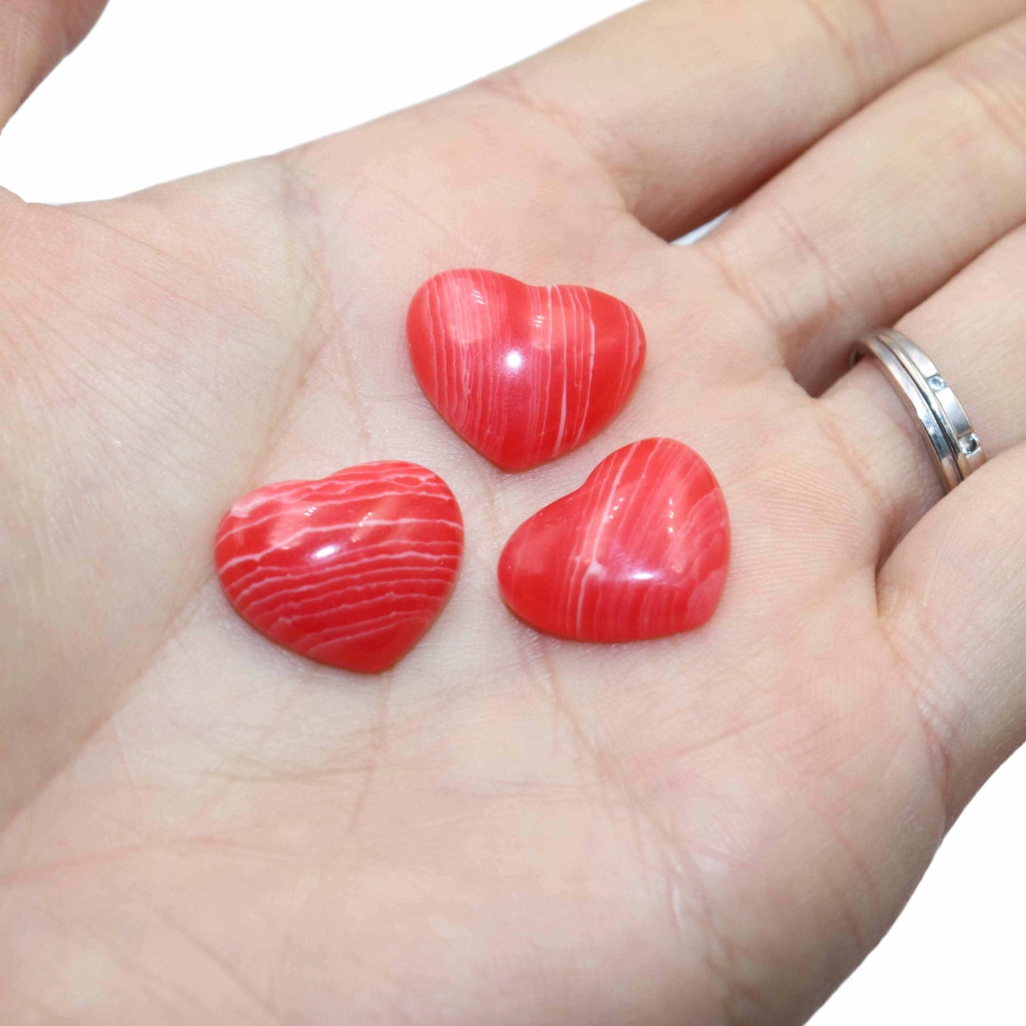 Agates Quartz Pink Jades Tiger Eye Heart Shape Stone
