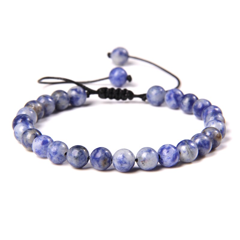 Natural Stone Amethysts 6MM Bead Bracelets