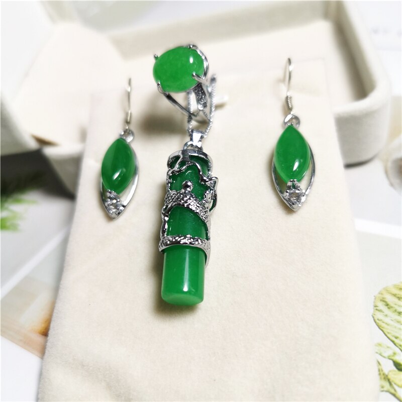 Jadery Real Silver Dragon Necklace Jewelry Sets