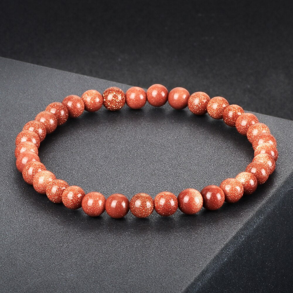 Natural Sandstone Bracelet Bangle Blue Green Goldstone