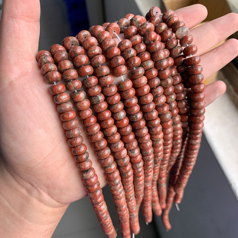 Abacus Beads Rondelle Shape Lapis Jaspers Jades Amazonite