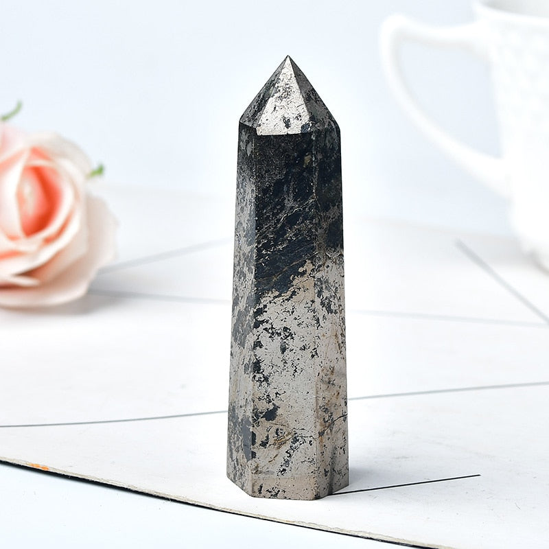 Natural Hematite Crystal Point Healing Stone