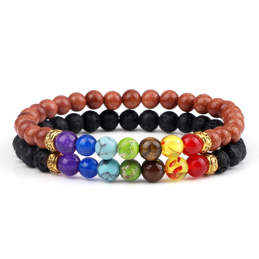 Balance Buddha Reiki Prayer Tiger Eyes Black Beads