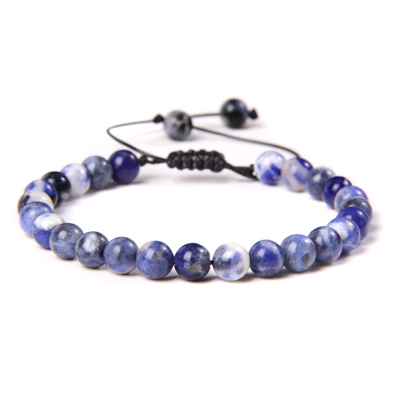 Natural Stone Amethysts 6MM Bead Bracelets