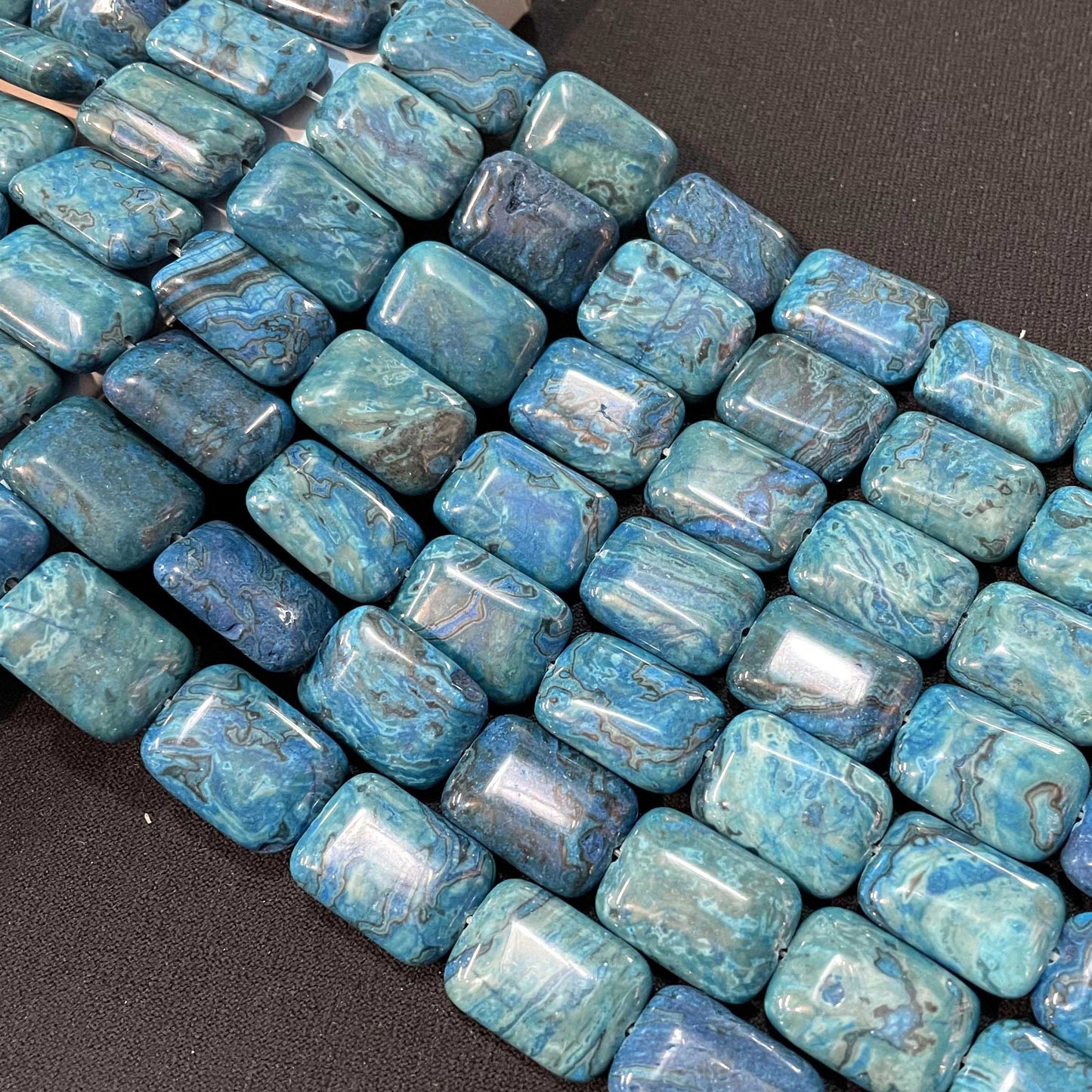 Rectangular Natural Stone Agates Turquoises