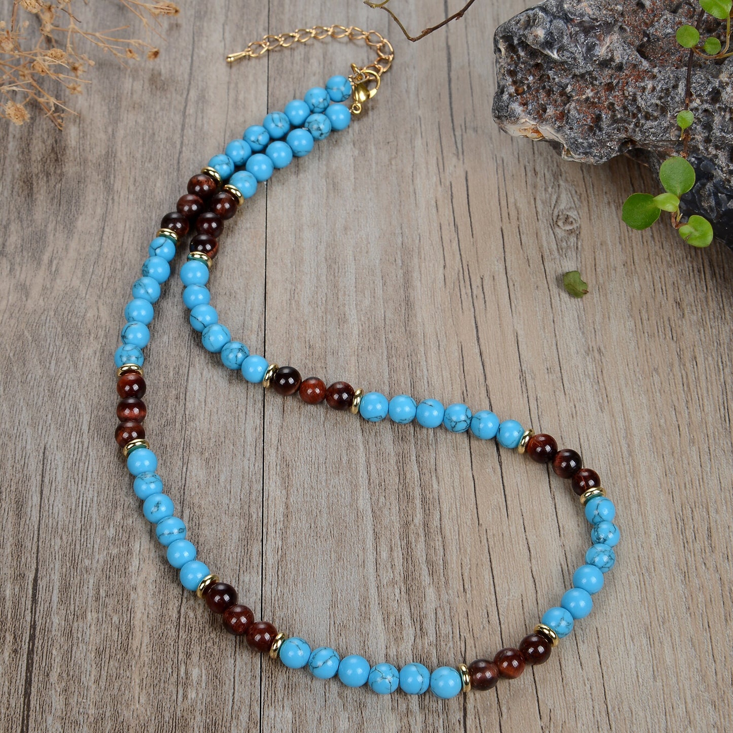 New natural tiger's eye stone black gallstone beads