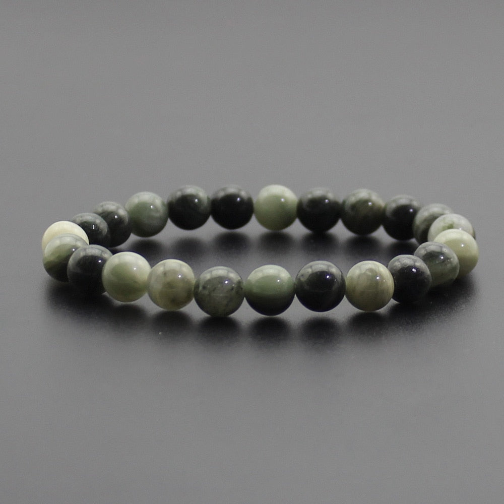 Chakra Quartz Crystal Agate Bracelet Men Natural Stone
