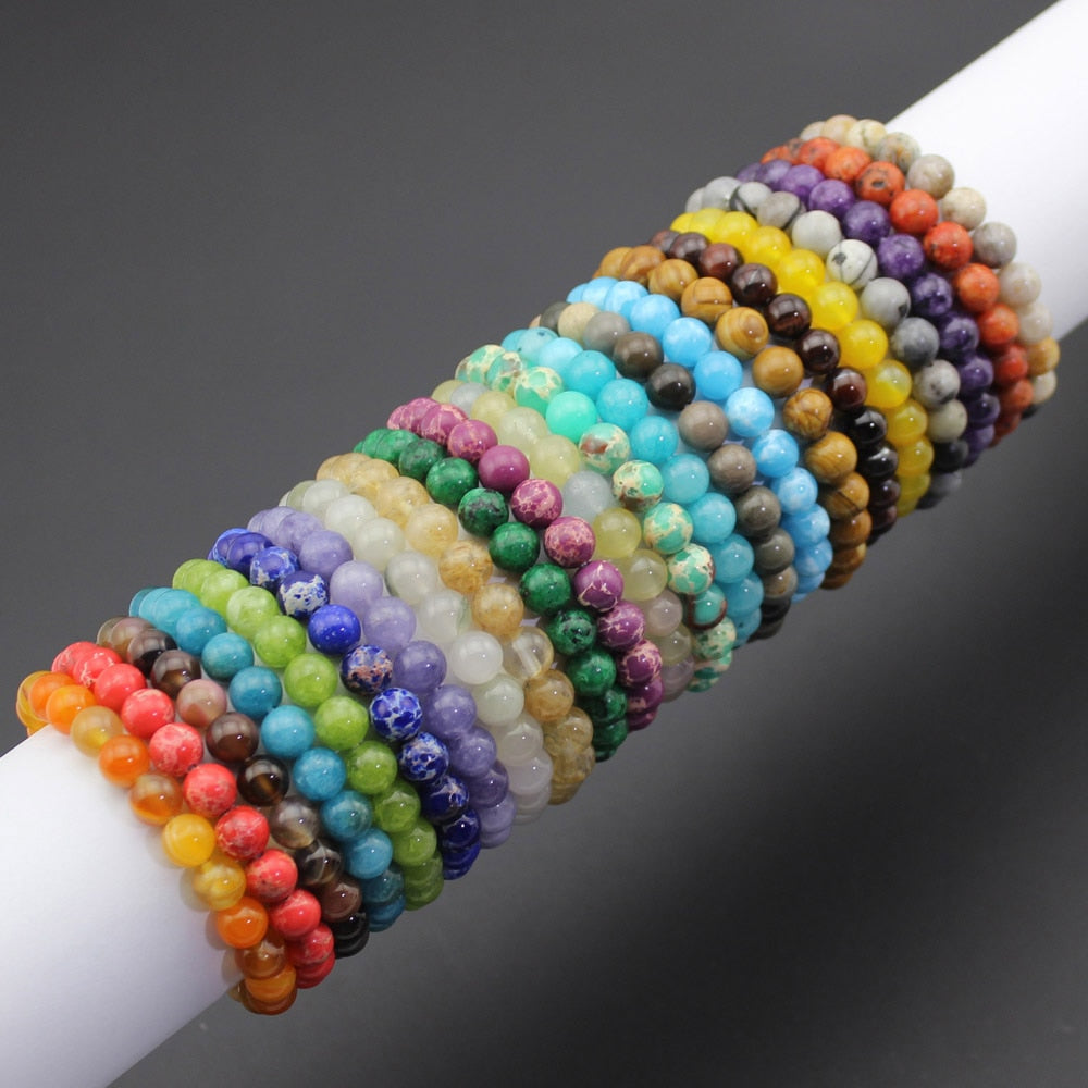 Natural Stone Quartz Bracelet Yoga Chakra Healing